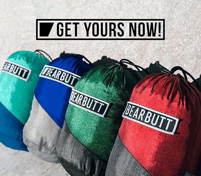Bear Butt Double Camping Hammock and Bear Butt Kodiak Hammock Straps Bundle