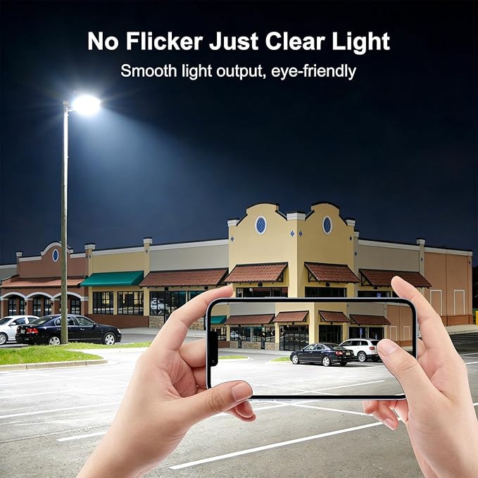 200W Dusk to Dawn Flood Lights Outdoor with Remote, 28000LM LED Parking Lot Light with Photocell, 6500K Daylight LED Barn Lights IP67 Waterproof Stadium Security Light for Garten Backyard