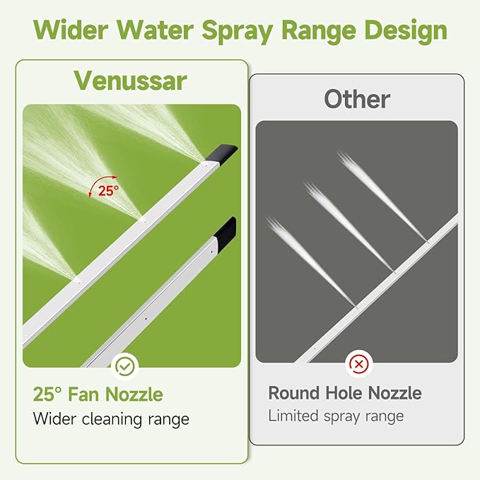 47" &24" Radiator Cleaning Wand Set, 97.5 inch Pressure Washer Extension Wand with Spray Nozzle Tips, 30°,90°,120° Curved Rod, 1/4" Quick Connect