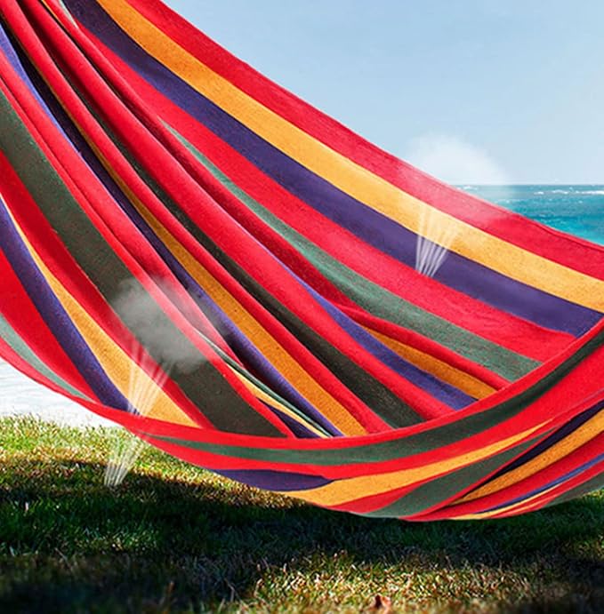 Hammocks 200 * 150cm hamock Two-Person Hammock Camping Thicken Swinging Chair Outdoor Hanging Bed Canvas Rocking Chair Not with Hammock