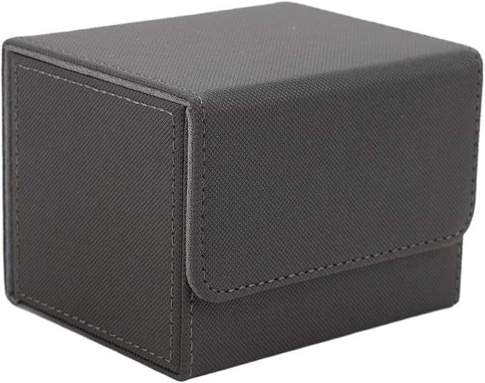 Zopsc PU Leather Card Deck Box, Magnetic Flap Lid, Large Capacity Storage Case for Game Cards Tarot Cards, Card Deck Case with Strong Closure