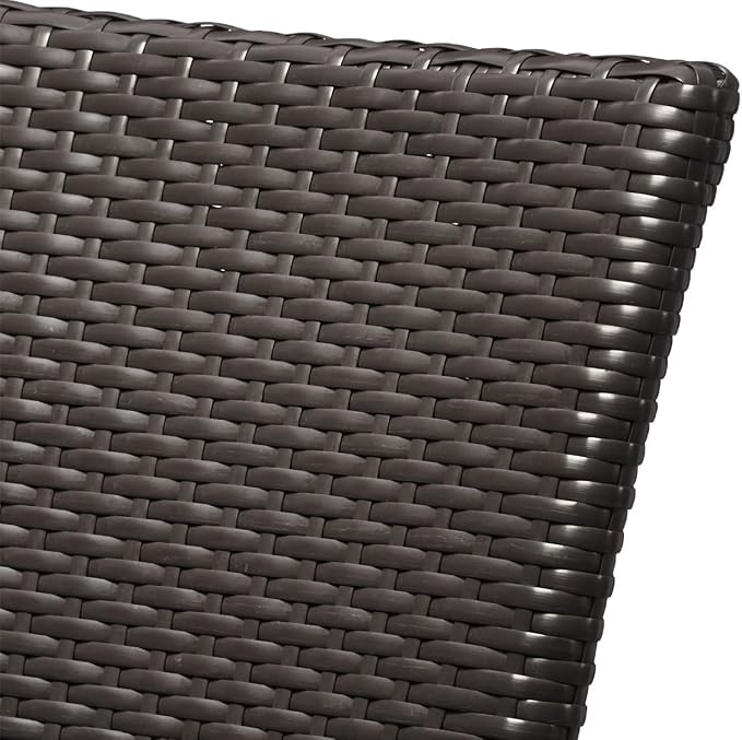 Modway Convene Wicker Rattan Outdoor Patio Dining Armchair with Cushion in Espresso Turquoise