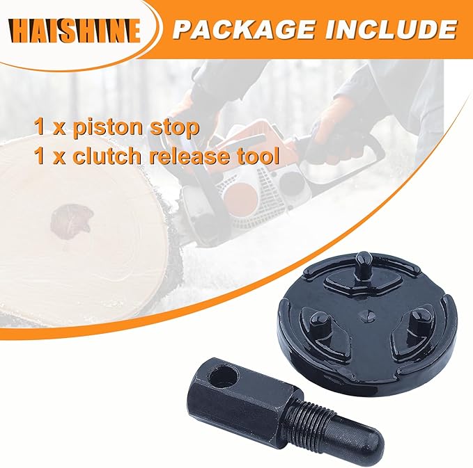 14MM Piston Stop Chainsaw Clutch Flywheel Removal Tool Clutch Expander Tools for Husqvarna Stihl Echo 2 Cycle 14mm