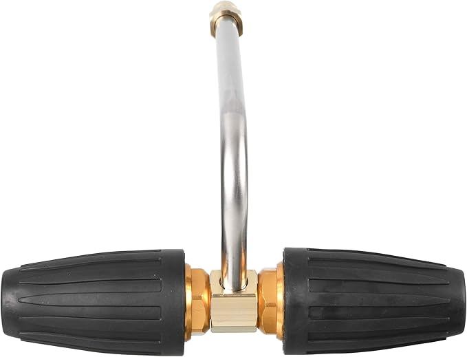 Tool Daily Gutter Cleaner Attachment for Pressure Washer, 2 Rotating Turbo Nozzle, 1/4 Inch Quick Connect, 3300 PSI