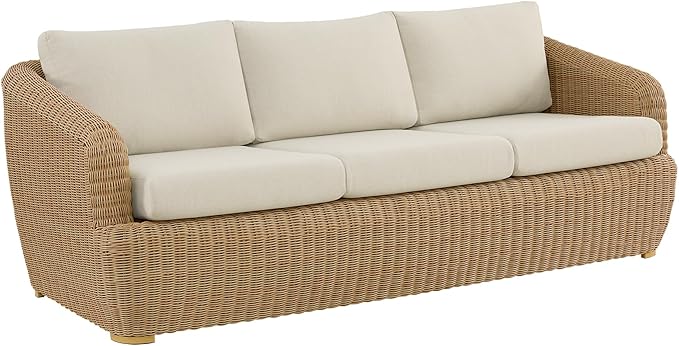 CHITA 7 Pieces Patio Wicker Furniture Set, Outdoor Rattan Bistro Set with Removable Thickened Cushions, Fully Assembled