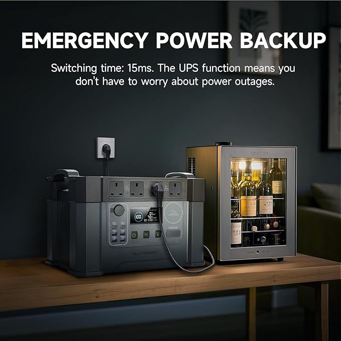 ALLPOWERS S2000 Pro Solar Generator with SE200 200W Foldable Solar Panel Included, 2400W Portable Power Station, MPPT 1451Wh Power Generator, UPS Function, Solar Backup Power for Home Outdoor Camping
