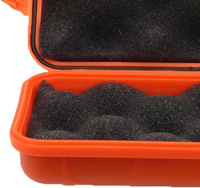 Brrnoo Outdoor Shockproof Box, Storage Containers, Shockproof Plastic Container Carry Boxes Camping Sealed Dry Box for Fishing Camping Hiking (Small Size)