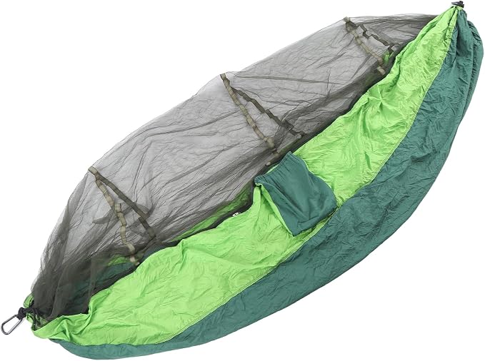 Camping Hammock Breathable Lightweight Portable Double 2 Person Hammock Tent, Outdoor Travel Hammock with Net, for Hiking Backpacking Survival Adventure