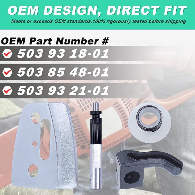 Adefol Oil Pump Piston Oiler Pickup Worm Gear Kit for HUSQVARNA 340 350 345 346 Chainsaw