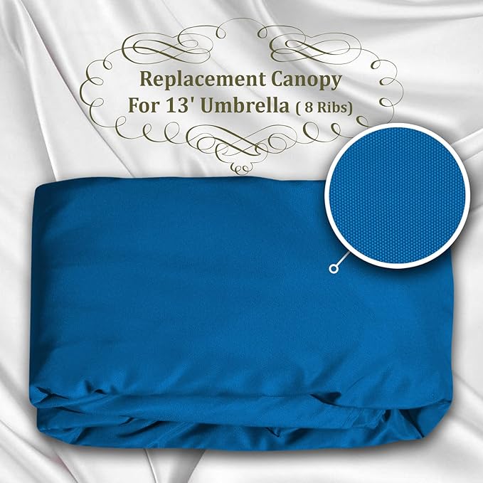 YardGrow 13ft 8 Ribs Umbrella Canopy Replacement for Patio Umbrella, Canopy ONLY, Frame NOT Included