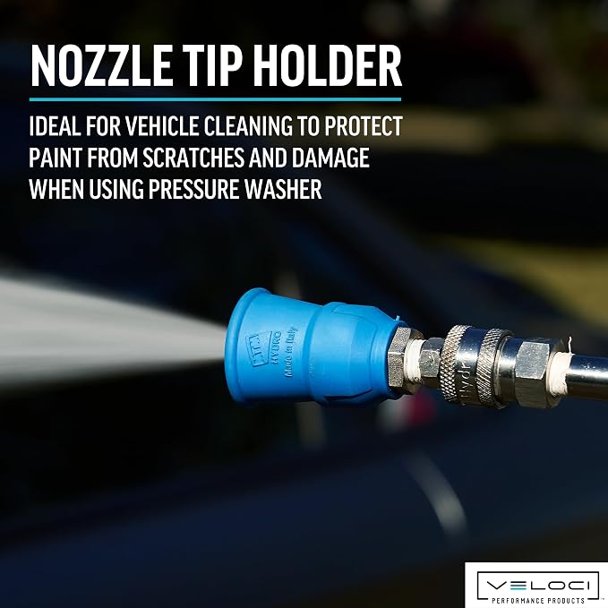 MTM Hydro Acqualine Pressure Washer Nozzle Guard Holder Tips Protector with 1/4” Quick Coupler Plug, 40 Degrees 3.5