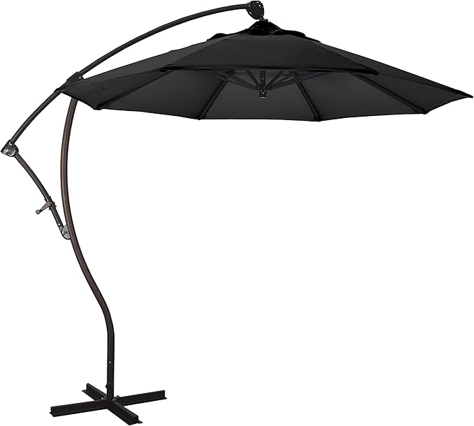 California Umbrella 9-Foot Offset Cantilever Patio Umbrella Infinite Tilt