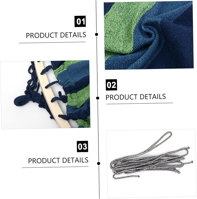 Garden Widened Canvas Hammock Portable Swing for Outdoor Travel Camping and Hiking Thickened Design Easy Setup and Comfortable Use