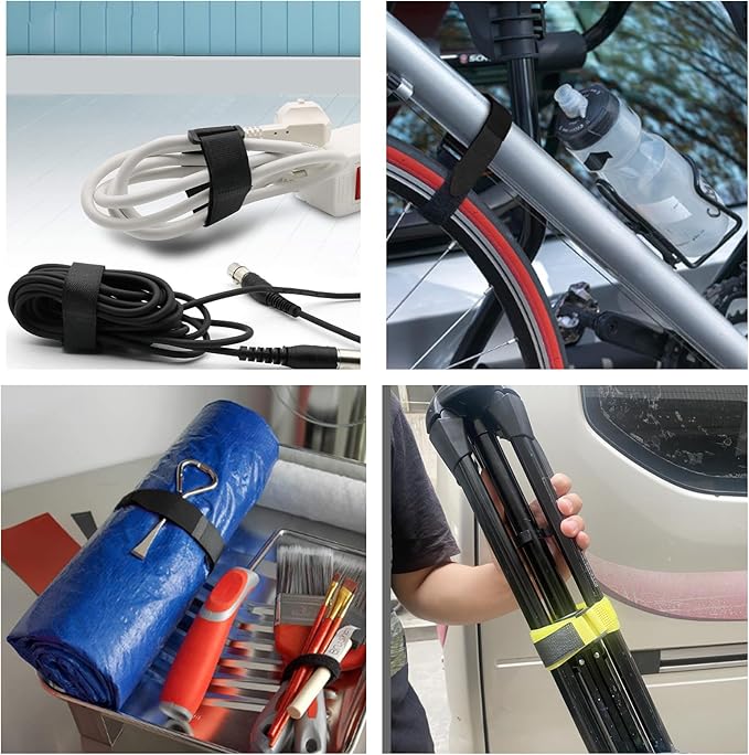 6 Pack Reusable Patio Umbrella Tie Strap,Nylon Self Adhesive Strap Adjustable Securing Straps for Parasol Multipurpose Patio Umbrella Accessories
