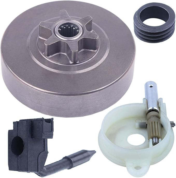530047061 Clutch Drum & Oil Pump for Husqvarna 36 41 136 137 141 142 Chainsaw with Oiler Kit Worm Gear Replace 545 03 68-01