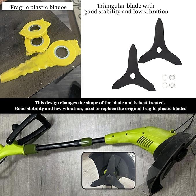Update SB601RB Replacement Trimmer Blade, Compatible with Snow Joe SB600E, SB601E & SB602E Electric Trimmer/Edger, for Sun Joe 11.5-Inch 4.5-Amp Electric Trimmer/Edger With installation Instructions