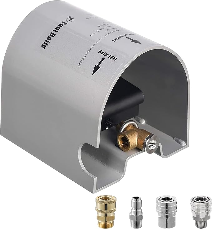 Tool Daily Sewer Jetter Kit for Pressure Washer 200 FT, Pressure Washer Foot Valve for Sewer Jetter Kit