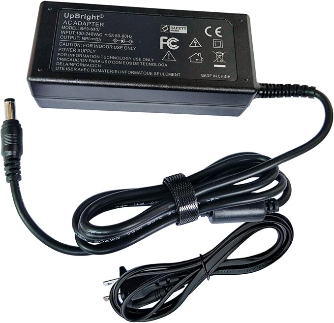 UpBright New Global AC/DC Adapter Compatible with Gooloo Discovery P500 P600 500W 520wh 600W 626wh Portable Power Station Backup Lithium Battery Outdoor Solar Generator Power Supply Cord Charger