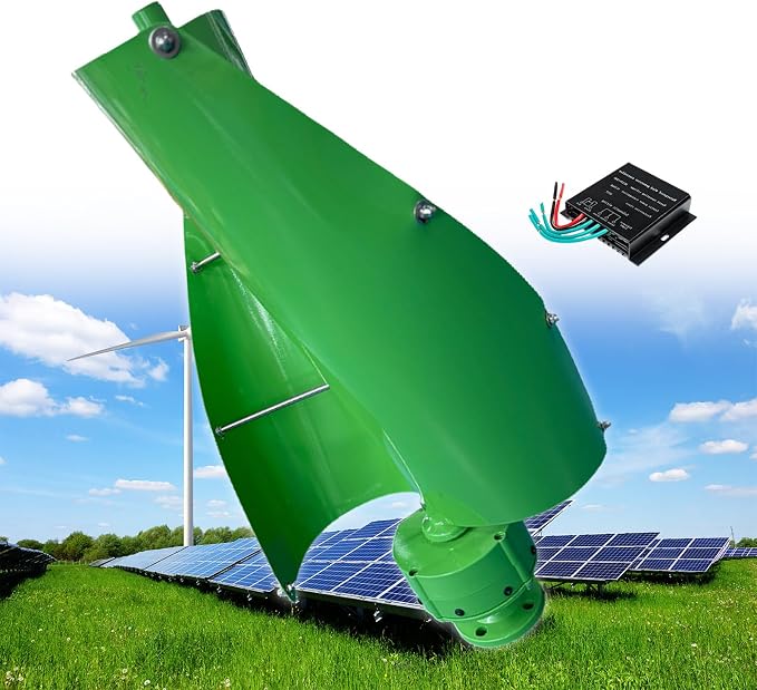 12000W Vertical Wind Power Turbine Generator Kit,12V/24V/48V Portable Maglev Wind Turbine Generator with Charge Controller for Boats Cabins Mobile Homes,B-12V