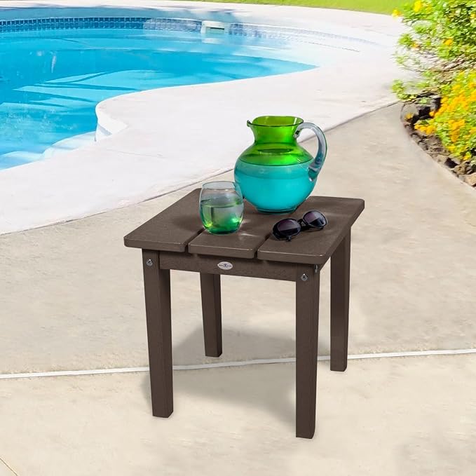 Mix and Match Cape, Lakeshore and Riverside Adirondack Small Side Table, Mangrove