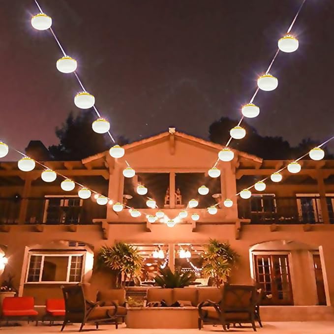 New Upgrade 50FT Construction String Lights LED Industrial Grade 3Prong | Best for Construction Sites,Renovation, Walkways,Patio,Mine cave,Outdoor Lighting Solutions Use,Free for Climbing Hook