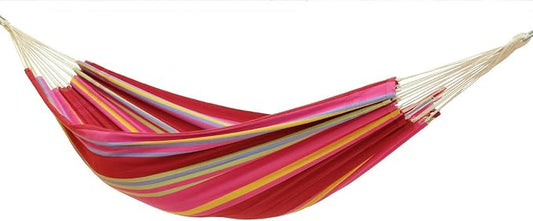 BYER OF MAINE Barbados Hammock, Authentic Brazilian, Sorbet, Recycled Cotton/Polyester Blend, 134" L x 58" W, Holds up to 330lbs