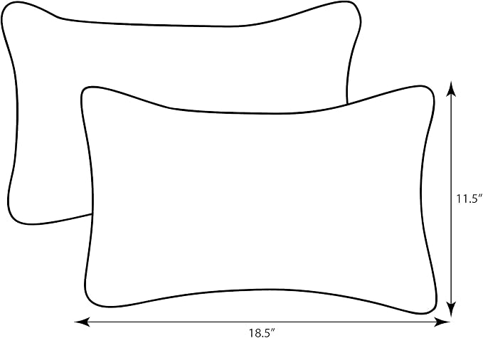 Pillow Perfect Trellis Indoor/Outdoor Throw Pillows, 2 Count, Lumbar - 11.5 x 18.5, Yellow Hockley Banana