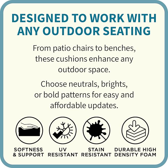 BrylaneHome Bh Outdoor Performance Single Deep Seat Cushion - Geranium