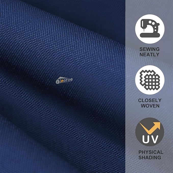 10ft Patio Umbrella Replacement Canopy 8 Ribs, Waterproof & Fade Resistant Market Umbrella Cover, Thickened Polyester Fabric for Backyard, Garden and Pool (Canopy Only) (Navy)