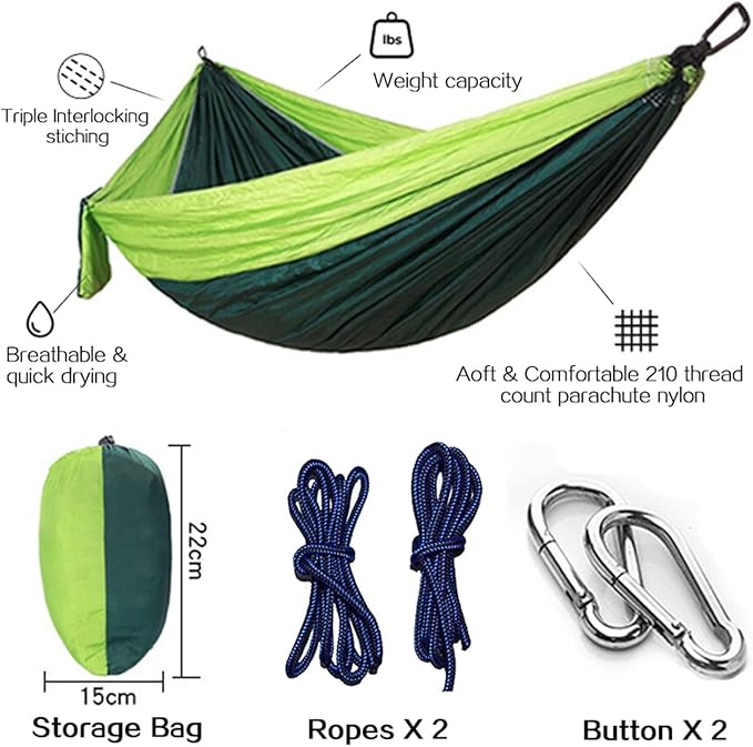 Swing Camping Hammock - Portable Hammock Sheet Camping Accessories for Outdoor, Indoor with Tree Straps Swing seat (Color : 21)