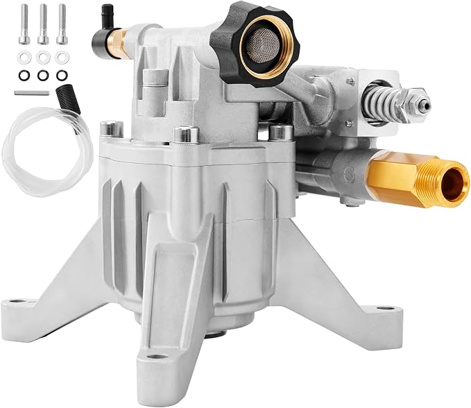 VEVOR Pressure Washer Pump, 7/8" Shaft Vertical, 2600 PSI, 2.5 GPM, Replacement Power Washer Pumps Kit, Parts Washer Pump, Compatible with Honda, Simpson, RYOBI, Briggs & Stratton, Subaru, Craftsman