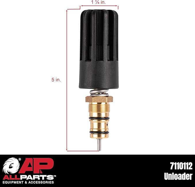 7110112 Simpson Unloader Kit for AAA Triplex C3* Series Pressure Washer Pumps up to 3700 PSI: 530008, 530009, 530016, 530017, 530059, 53BRD(23, 25, 28)