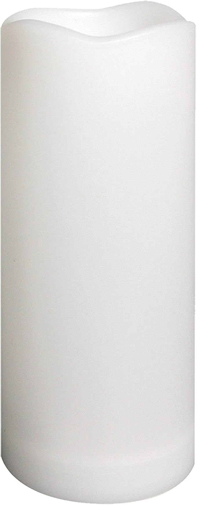 Waterproof Outdoor Flameless Pillar Candle with Timer Battery Operated Electric LED Candle Set for Gift Home Décor Party Wedding Supplies Garden Halloween Christmas Decoration, 1 Pack, 3” x 7”