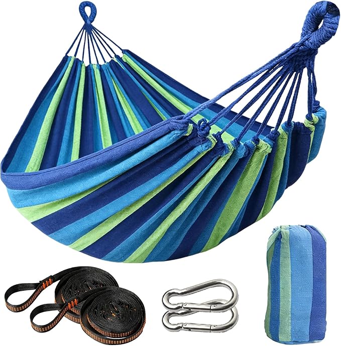 Outdoor Amacas Garden Camping Hammock,Hammock Portable with Carrying Bag for Patio Yard Garden Backyard Porch Travel ﻿