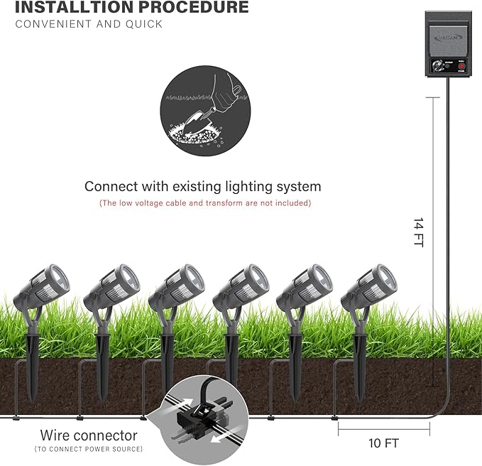 Malibu Prominence LED Floodlight LED Low Voltage Landscape Lighting Outdoor Spotlight Waterproof Lighting for Driveway, Yard, Lawn, Flood, Garden, Outdoor Lighting 8418-2606-01