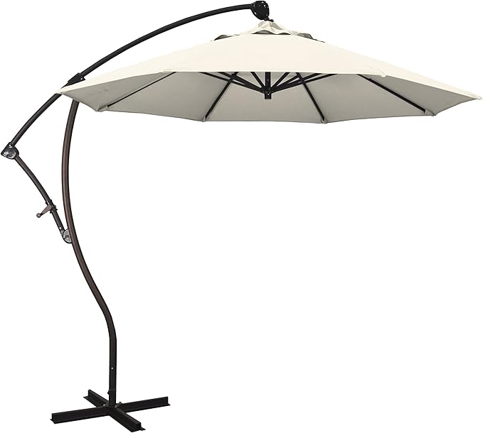 California Umbrella 9-Foot Offset Cantilever Patio Umbrella Infinite Tilt