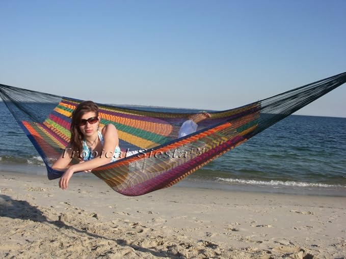 Breezy Point Mayan Mexican Nylon Double Hammock