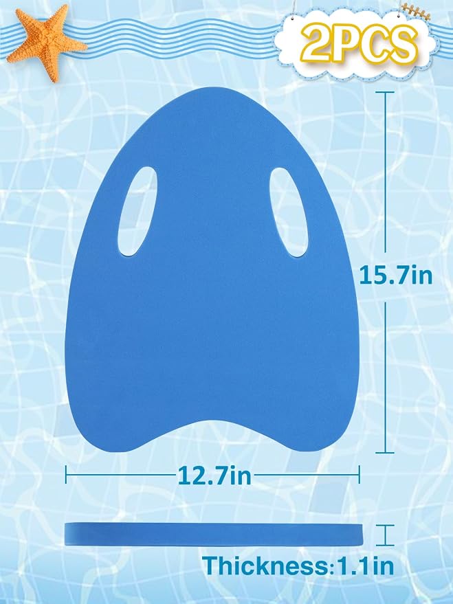 Swimming Kickboard for Kids - Swimming Training Aid Kickboard with Handrail Hole, Practising Swimming Kickboard for Beginners, Safety Swim Board Auxiliary for Children Summer Pool Party