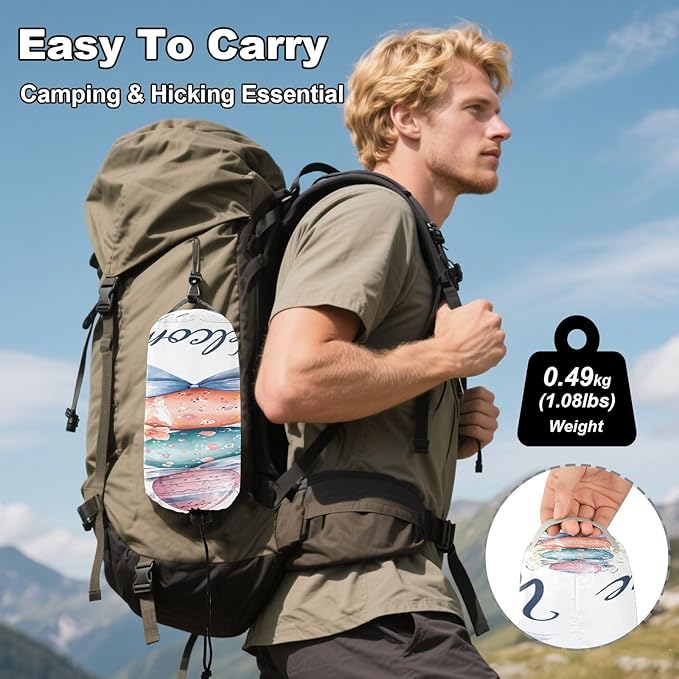 Hammocks for Outside Easter Eggs Camping Hammock Portable Hammocks with Tree Straps and Carry Bag Camping Accessories for Hiking Beach Outdoor