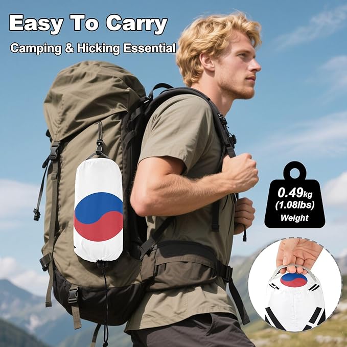 National Flag of The Democratic People's Republic of Korea Hammocks with Portabl Carry Bag Backyard Hammock for Indoor Outdoor Patio