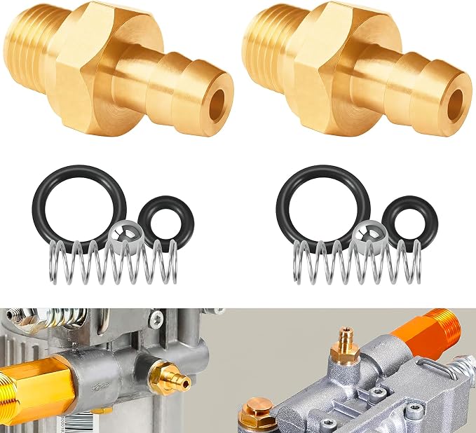 7104228 Pressure Washer Chemical Soap Injector Kit Fits for Briggs & Stratton, Homelite, Ryobi & Husky Replaces 190593GS 190635GS & 203640GS (2 Set)