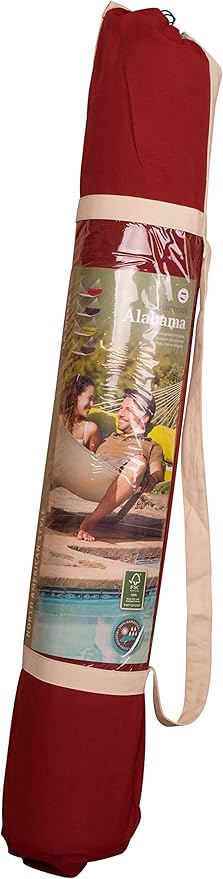 LA SIESTA Alabama Red Pepper - Quilted Spreader Bar Hammock Size King