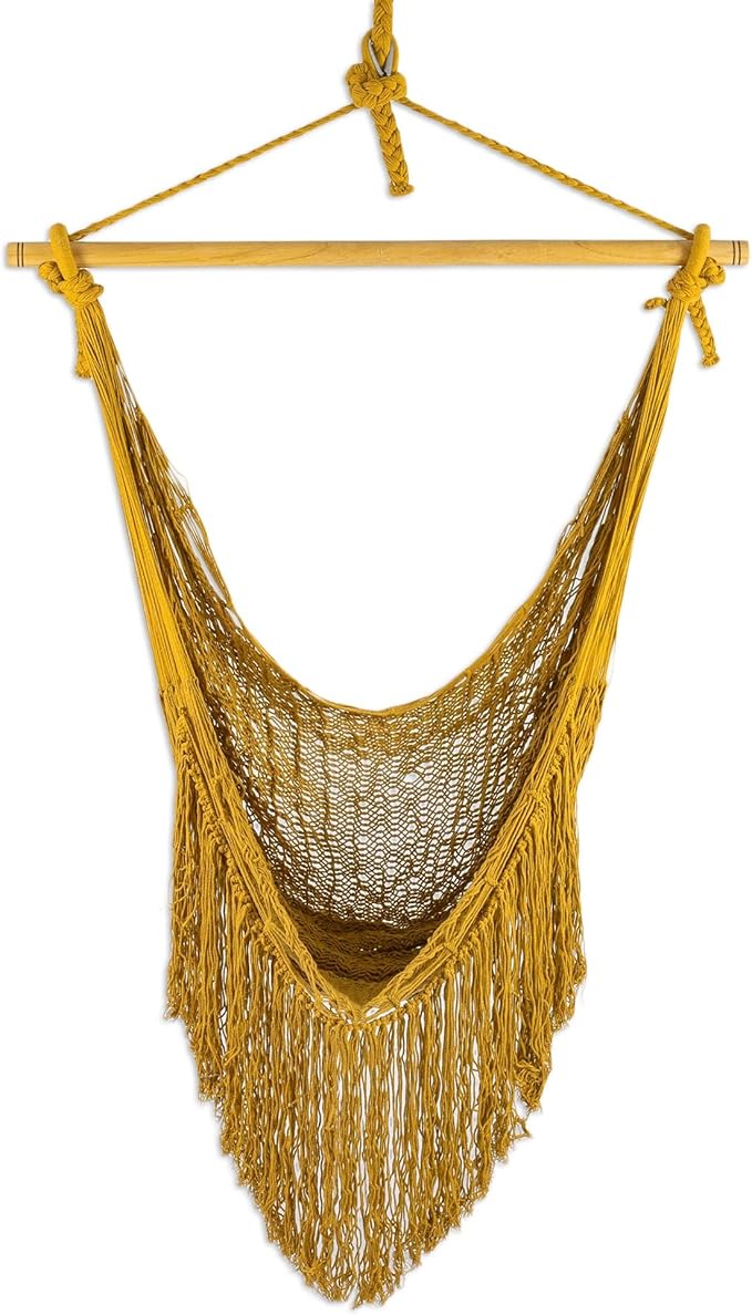 Novica Handmade Sweet Siesta Cotton Rope Hammock Swing