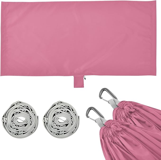 Pure Pinkish Purple Color 330lb Capacity Hammocks for Camping with Tree Straps Portable Hammock for Indoor Outdoor Patio hamacas para adultos