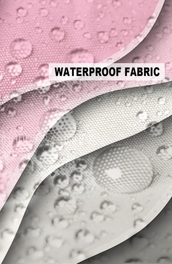 Outdoor Waterproof Pillow Covers for Patio Furniture Pink Modern Geometric Decorative Throw Pillow Cover Abstract Beach Pillowcases Set of 2 Cushion Case for Sofa Couch Chair Home Decor 24 x 24 Inches