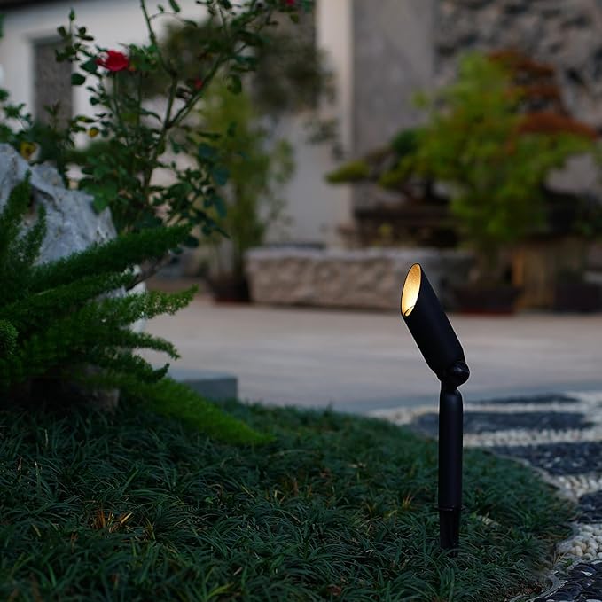 Low Voltage Landscape Spotlights 12V LED Outdoor Spot Lights for Yard Garden Tree Uplighting 3W 100 Lumens Weateproof Die-cast Aluminum Housing 2900K Warm White 2PK