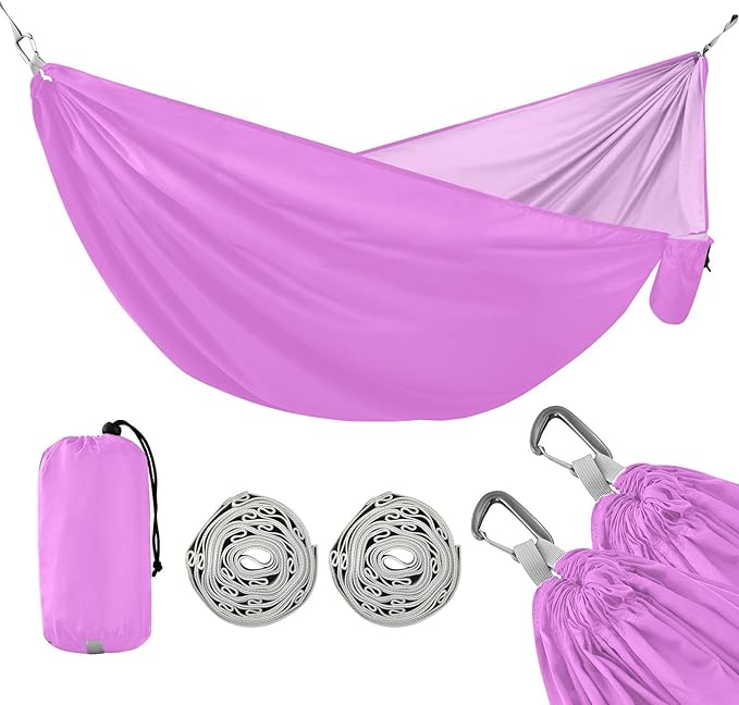 Violet Solid Color Pure Plain 330lb Capacity Outdoor Hammocks Swing Hammock for Indoor Outdoor Patio hamacas para adultos con soporte