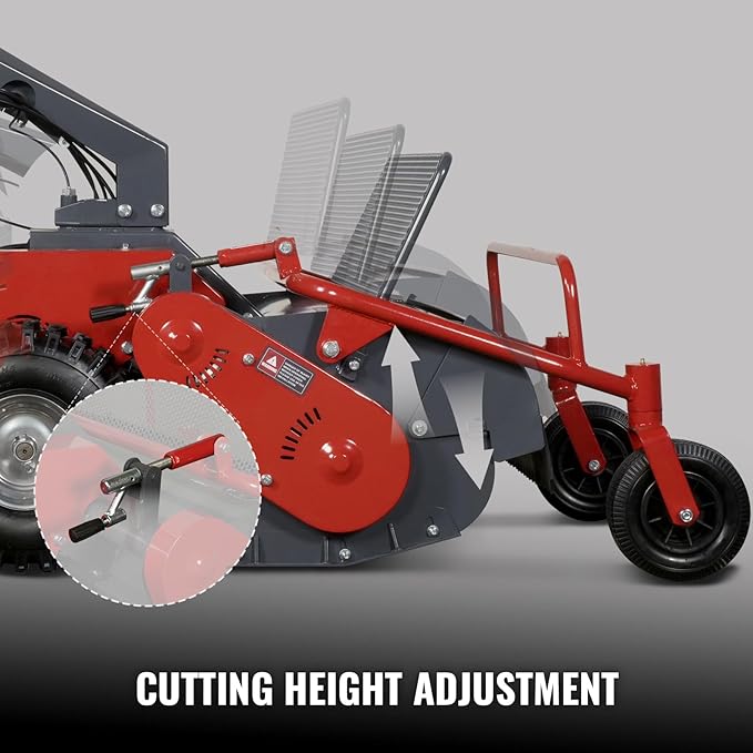 MechMaxx 27" Walk Behind Flail Mower, 10HP 302cc, Self-Propelled, Tracked, Electric Start, SFM27T