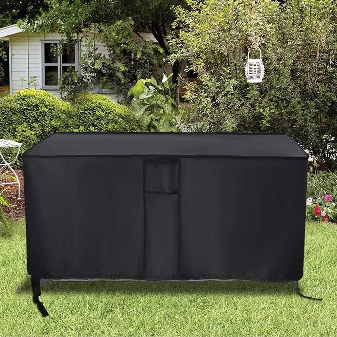 Outdoor Storage Box Cover for Deck Box, Deck Box Cover, Waterproof Patio Storage Box Covers - 54 x 17 x 18 Inch
