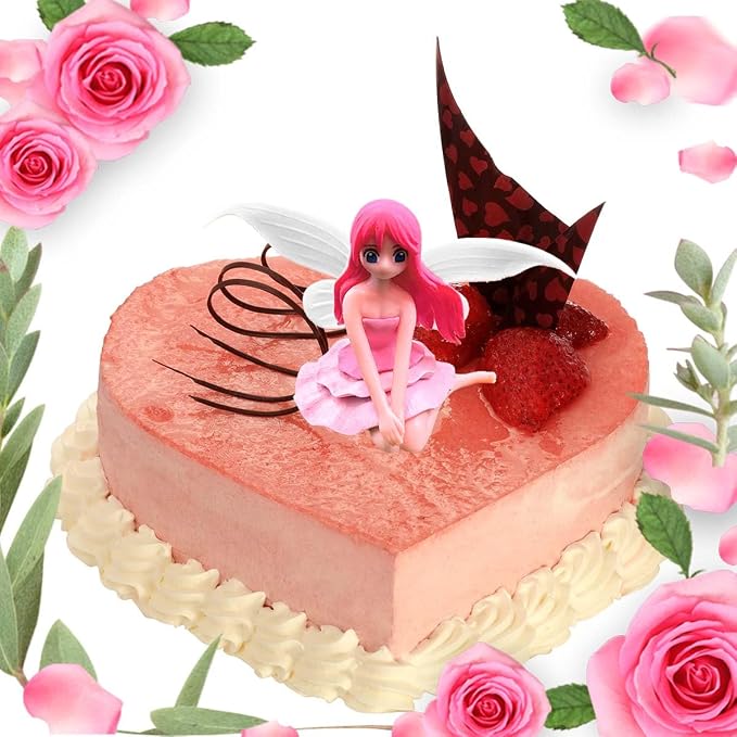 Miniature Fairy Figurines - 4Pcs Flower Small Fairies Ornaments Resin Mini Fairy Figurines Tiny Elf for DIY Fairy Garden Flower Pot Bonsai Micro Landscapes Craft Decoration Accessories (purple)